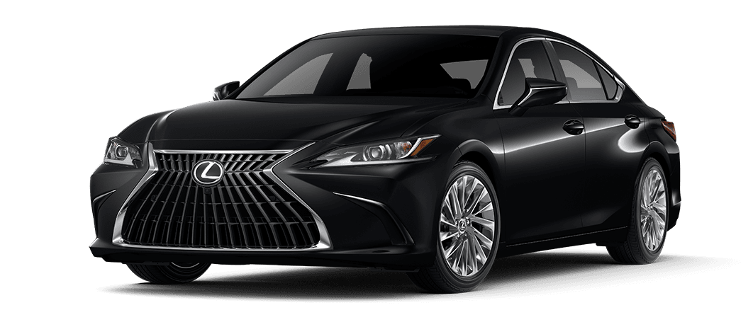 Exterior of the Lexus ES 350 Ultra Luxury shown in Obsidian.